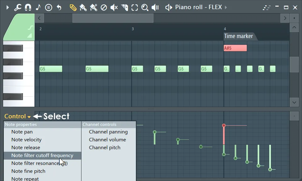 Piano Roll in FL Studio